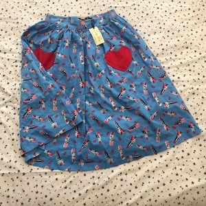 Novelty Print Lipstick Skirt
